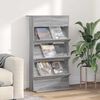 vidaXL &Eacute;tag&egrave;re &agrave; magazines avec &eacute;tag&egrave;re Gris Sonoma 70 x 41 x 126 cm