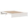 vidaXL Cadre de lit avec t&ecirc;te de lit sans matelas blanc 150x200 cm