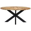 vidaXL Table à manger Rond 150x76 cm Bois de manguier massif