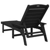vidaXL Mobilier de jardin lounge 2 pcs Noir 53 x 195.5 x 30cm
