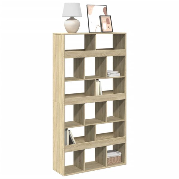 vidaXL Biblioth&egrave;que ch&ecirc;ne sonoma 100x33x187,5 cm bois d'ing&eacute;nierie