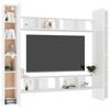 vidaXL Ensemble de meubles TV 8 pcs Blanc Bois d'ing&eacute;nierie
