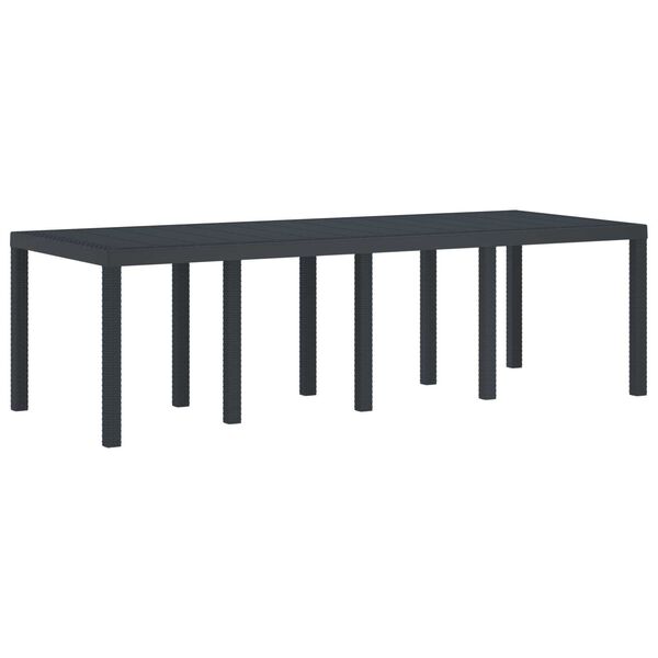 vidaXL Ensemble de salle à manger pour jardin 9 pcs Anthracite