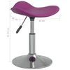 vidaXL Tabouret de bar Violet Acier chrom&eacute; et cuir artificiel