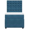 vidaXL Sommier &agrave; lattes de lit avec matelas bleu 100x200 cm