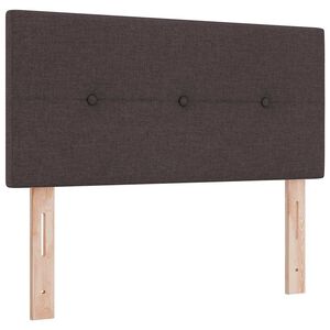 vidaXL T&ecirc;te de lit r&eacute;glable en hauteur Marron fonc&eacute; 80 cm tissu