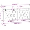 vidaXL T&ecirc;te de lit suspendue Pourpre 150 x 55 x 7 cm Velours