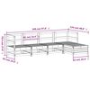 vidaXL Salon de jardin 5 pcs bois massif sapin de douglas