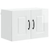 vidaXL Armoire de cuisine Kalmar 2 pcs Blanc brillant 60 x 31 x 40 cm