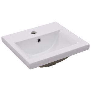 vidaXL Lavabo encastr&eacute; 42 x 39 x 18 cm C&eacute;ramique Blanc