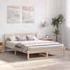 vidaXL Cadre de lit avec t&ecirc;te de lit Naturel 140 x 200 cm Pin massif