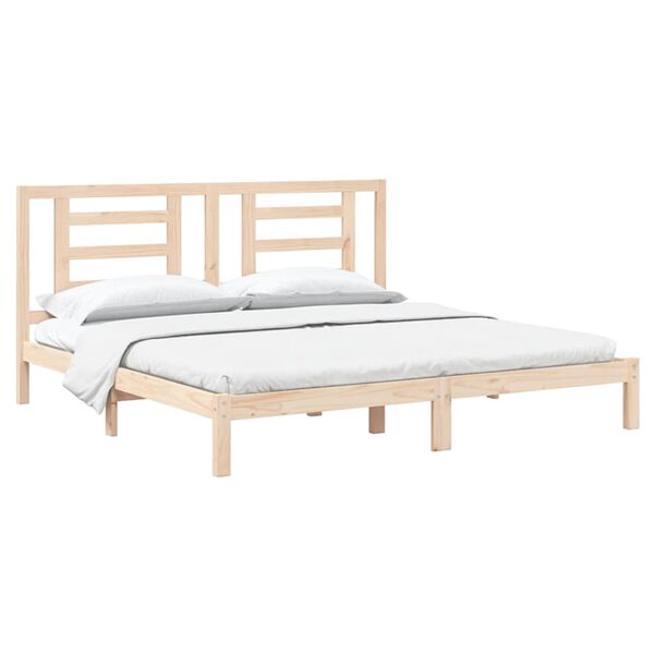 vidaXL Cadre de lit sans matelas 200x200 cm bois massif de pin