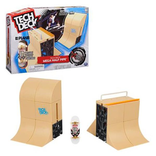 Tech Deck Ensemble de demi-tubes de skateboard Danny Way