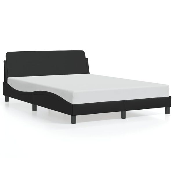 vidaXL Cadre de lit Dover noir 120x200 cm similicuir