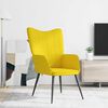 vidaXL Chaise de relaxation Jaune moutarde Tissu