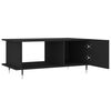 vidaXL Table basse noir 90x50x40 cm bois d'ing&eacute;nierie