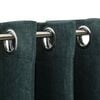 vidaXL Rideaux occultants Aspect lin avec &oelig;illets 2 pcs Vert 140x225cm