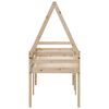 vidaXL Lit haut sans matelas 90x190 cm bois de pin massif