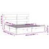 vidaXL Cadre de lit sans matelas 200x200 cm bois massif de pin