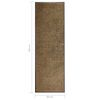 vidaXL Paillasson lavable Marron 60x180 cm