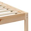 vidaXL Cadre de lit avec t&ecirc;te de lit Marron 90 x 200 cm Pin massif