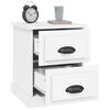 vidaXL Table de chevet blanc 39x39x47,5 cm bois d&rsquo;ing&eacute;nierie