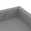vidaXL &Eacute;tag&egrave;res murales Loggia 4 pcs Gris 40x15x4 cm MDF
