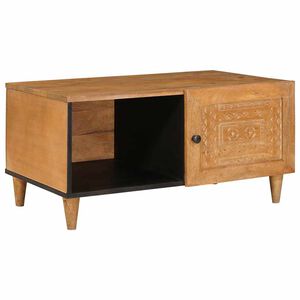 vidaXL Table basse Marron Clair 100 x 54 x 40 cm Bois d'ing&eacute;nierie