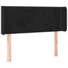 vidaXL T&ecirc;te de lit avec oreilles Noir 103x16x78/88 cm Velours
