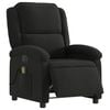 vidaXL Fauteuil de massage inclinable électrique Noir Tissu