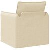 vidaXL Canap&eacute; 60cm Cr&egrave;me M&eacute;tал