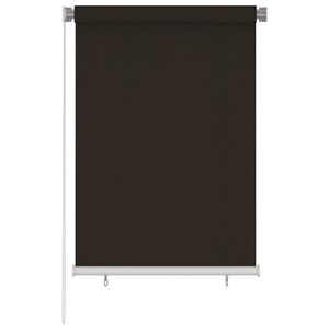vidaXL Store roulant d'ext&eacute;rieur 105 (l) x 140 (H) cm marron HDPE