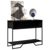 vidaXL Table console noir 100x35x74,5 cm bois d'ingénierie