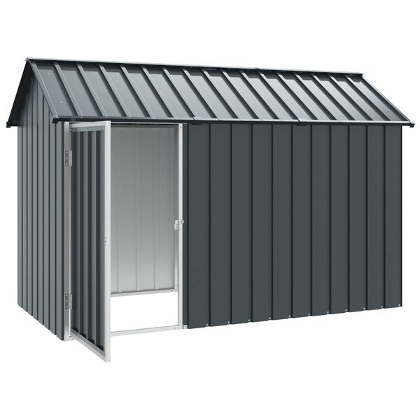 vidaXL Cage pour oiseaux Anthracite 215 x 112 x 141 cm Acier galvanis&eacute;