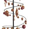 vidaXL Sapin de No&euml;l &agrave; LED avec boules 120 LED blanc chaud 180 cm