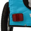 vidaXL Remorque de v&eacute;lo pour animaux de compagnie bleu et noir
