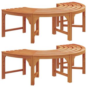 vidaXL Banc d'Arbre 2 pcs Naturel 160 x 80 x 45 cm