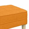 vidaXL banc avec coussin Jaune fonc&eacute; 113 x 57 x 39 cm tissu