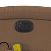 vidaXL Fauteuil inclinable de massage &eacute;lectrique marron tissu