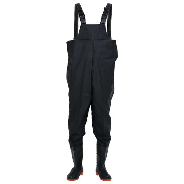vidaXL Cuissardes avec bottes noir taille 45