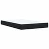 vidaXL Sommier &agrave; lattes de lit avec matelas noir 120x190 cm velours
