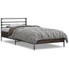 vidaXL Cadre de lit sans matelas chêne marron 75x190 cm