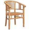 vidaXL Chaise 2 pcs Marron 63 x 58 x 89 cm Bois de teck massif