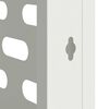 vidaXL Housse de climatiseur Blanc 110 x 50 x 80 cm Acier