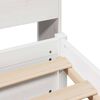 vidaXL Lit biblioth&egrave;que sans matelas blanc 90x200cm bois de pin massif