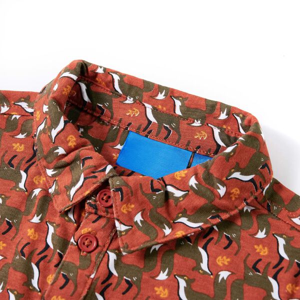 Chemise pour enfants rouill&eacute; clair 128