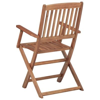 vidaXL Chaises pliables de jardin lot de 6 avec coussins Bois d'acacia