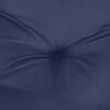 vidaXL Coussin de palette bleu marine 80x40x12 cm tissu