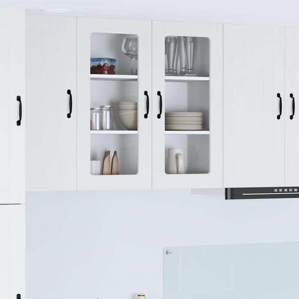 vidaXL Armoire de cuisine Blanc 80 x 31 x 80 cm Bois d'ing&eacute;nierie