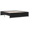 vidaXL Cadre de lit sans matelas noir 180x200 cm